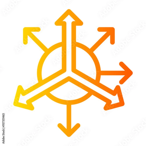 Obraz accelerometer sensor gradient icon