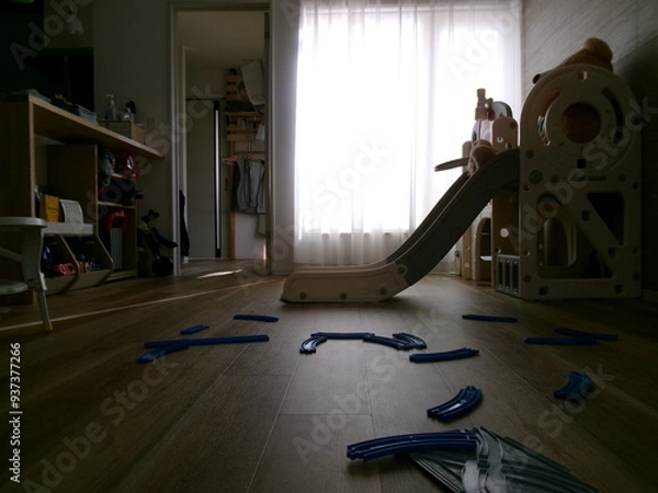 Obraz 散らかったリビング