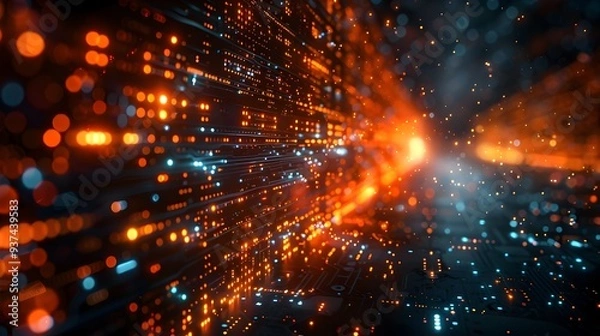 Obraz Dynamic Quantum Computing Ethical Visualization