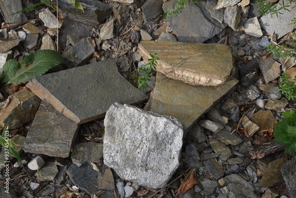 Obraz Bruchstücke Schiefer