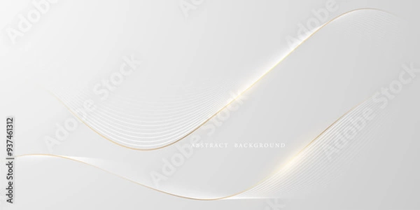 Obraz abstract white background modern design Vector illustration