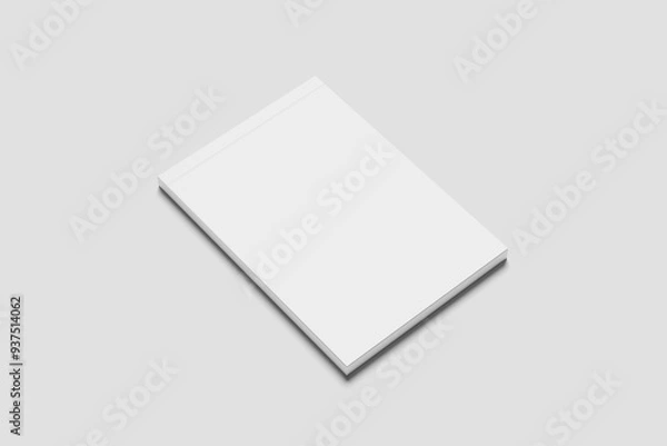 Fototapeta A6 Notepad Blank Mockup