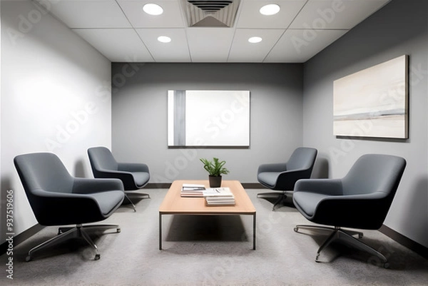 Obraz Modernized decoration of an office waiting room