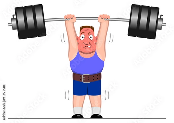 Fototapeta Powerlifter