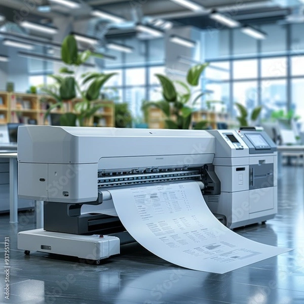 Fototapeta Photocopier machine for document printing in the office