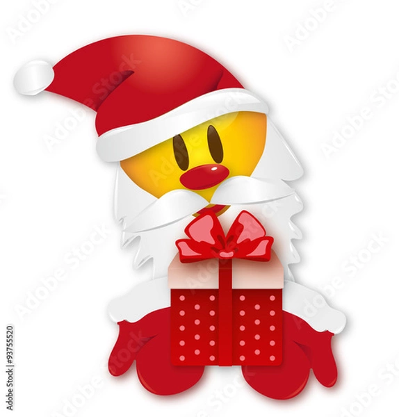 Fototapeta Weihnachtsmann Smiley Geschenk