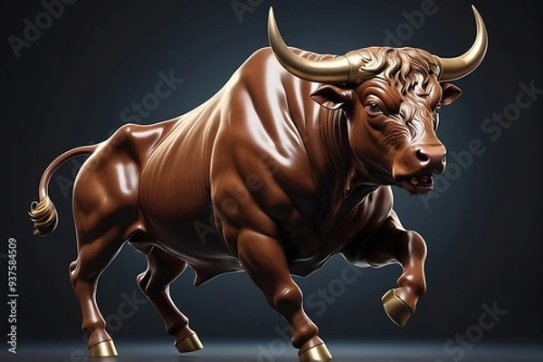 Obraz bull in the wind