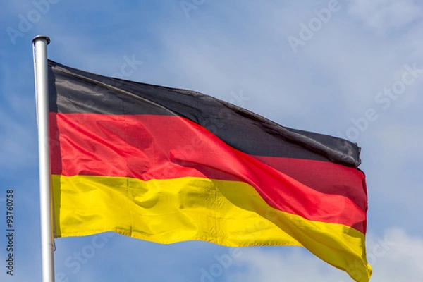 Fototapeta Die deutsche Fahne - Schwarz, Rot, Gold, 
