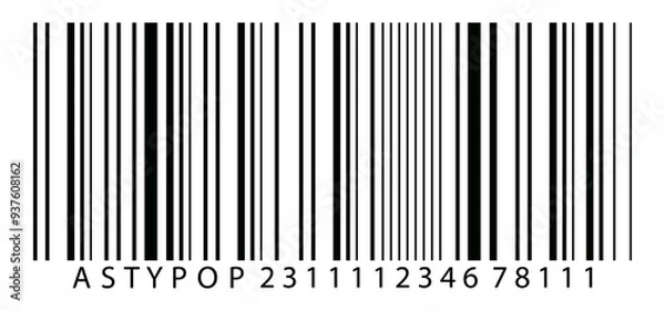 Fototapeta Barcode label design