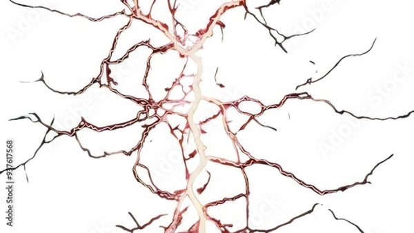 Obraz electricity lightning isolated