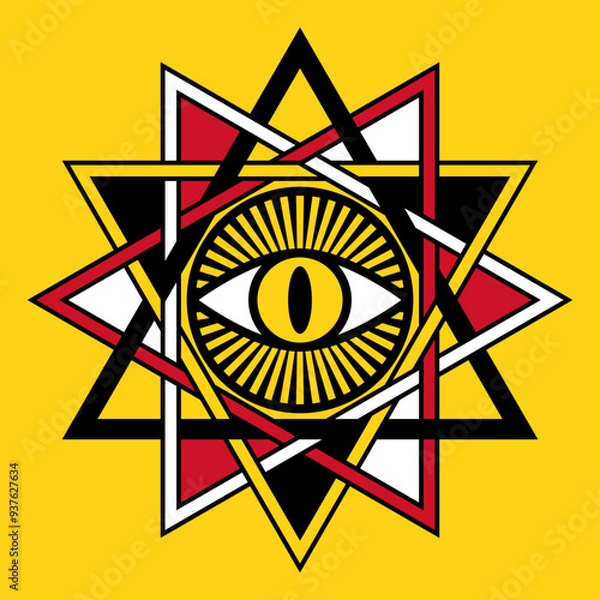 Obraz All-Seeing Eye Esoteric