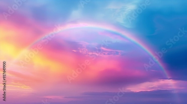 Obraz Captivating HD rainbow color wallpaper, showcasing the full spectrum in radiant detail