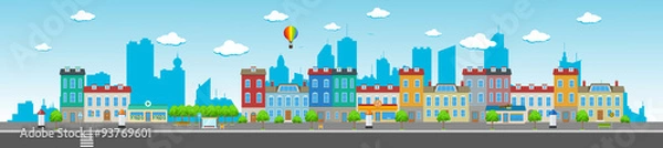 Obraz Long City Street