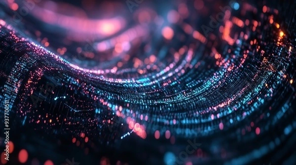 Fototapeta Innovation Matrix: A Digital Grid Illustrating Complex Business Innovations