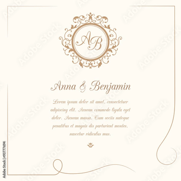 Obraz Wedding invitation