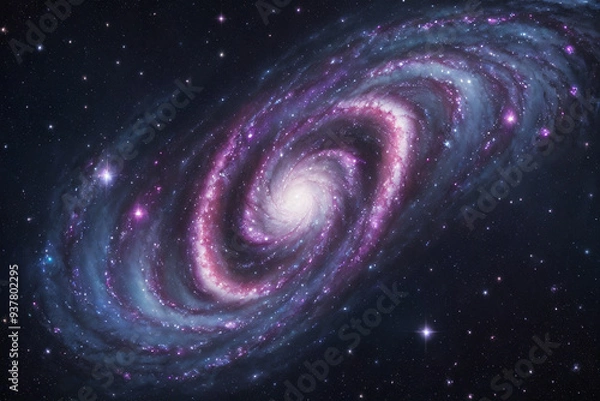 Fototapeta spiral galaxy background