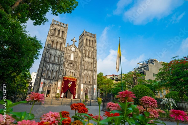 Obraz 朝のハノイ大聖堂