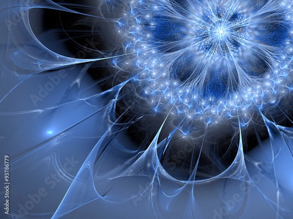 Obraz Abstract digitally generated image frozen flower