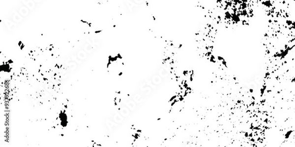 Fototapeta Grunge texture black and white background. Abstract monochrome pattern dust messy background. vintage dust grunge texture on isolated white background.