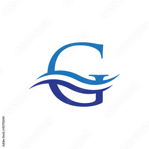 Fototapeta initial letter logo