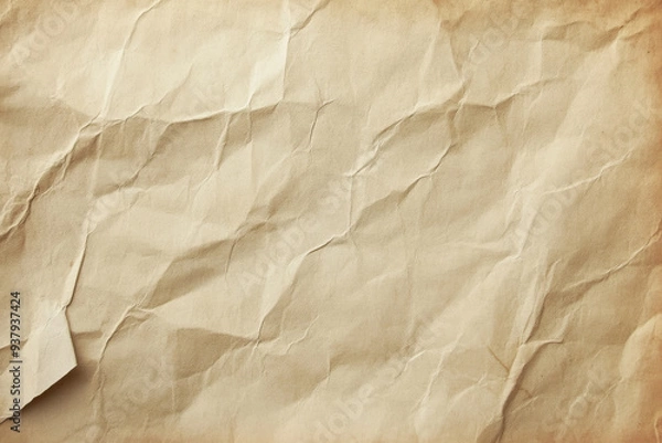 Obraz Old Vintage Distressed Crumpled Beige Paper Background Texture