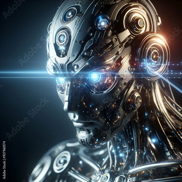 Fototapeta Intricate Robotics: The Future of Artificial Intelligence