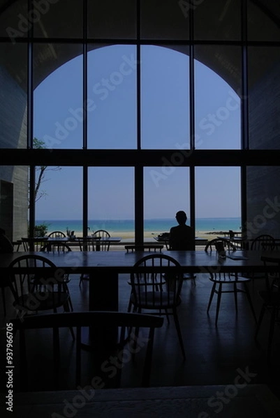 Fototapeta 海の見えるレストラン