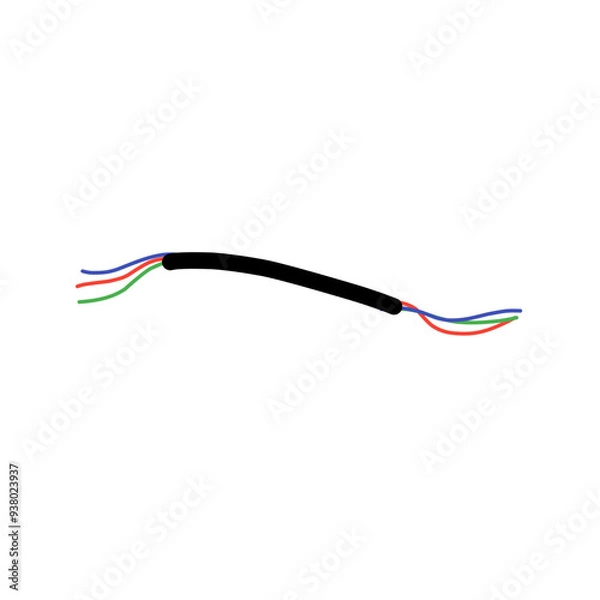 Fototapeta Broken wire