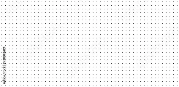 Obraz Halftone dotted grid mesh seamless pattern background. Dots mesh texture vector.