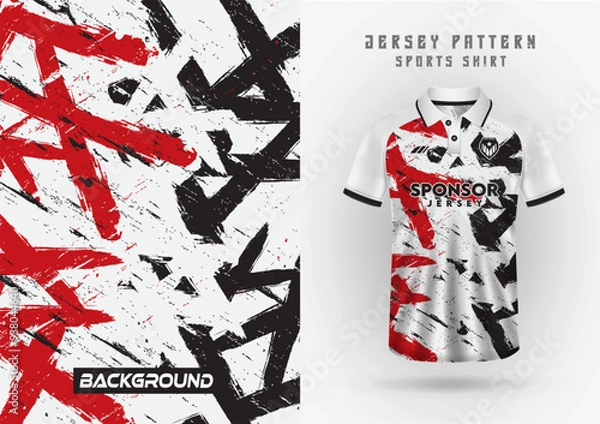 Obraz T-shirt sport, background, team jersey, wallpaper, racing, backdrop, cycling, football, game, running, pattern.	