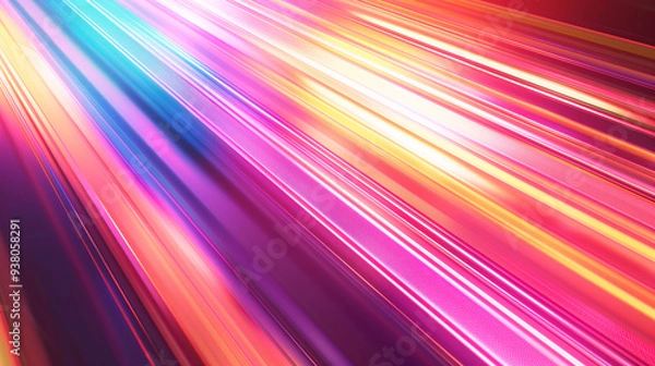 Obraz Radiant Stripes: Colorful Light Stripe Round HD Wallpapers for a Vibrant Display