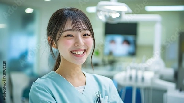 Obraz 歯科医師・歯科衛生士 女性01