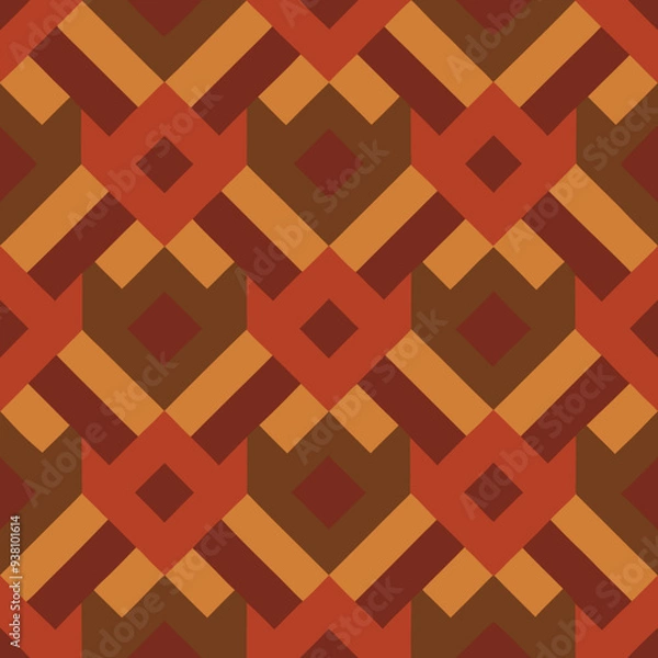 Fototapeta Alligator skin seamless pattern vector design, reptile leather texture background, exotic crocodile or alligator scale pattern, luxury animal skin texture for fabric, fashion, and design