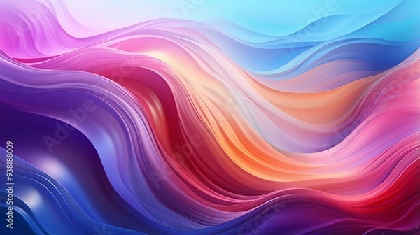 Obraz a pattern inspired by the Aurora Borealis.