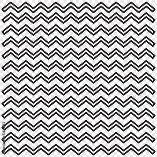 Fototapeta Zig Zag Pattern Tape Icon. EPS 10.