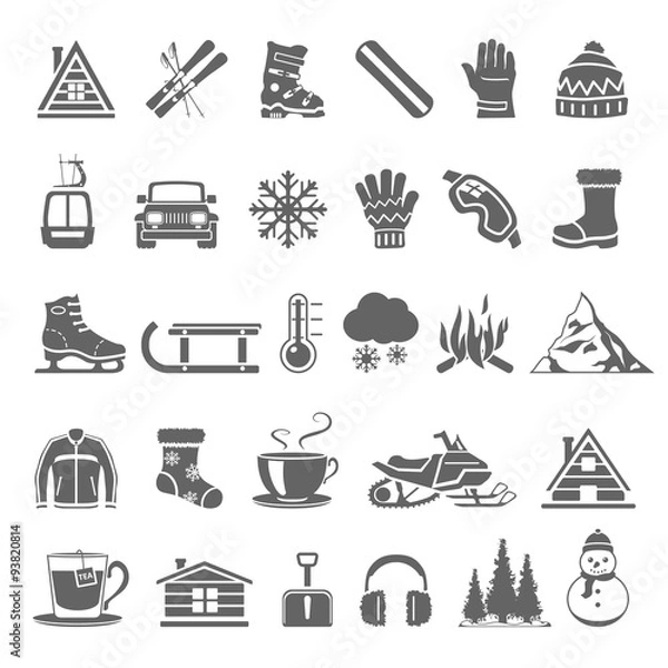 Obraz Black Icons - Winter