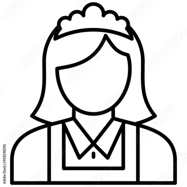 Fototapeta Maid Icon
