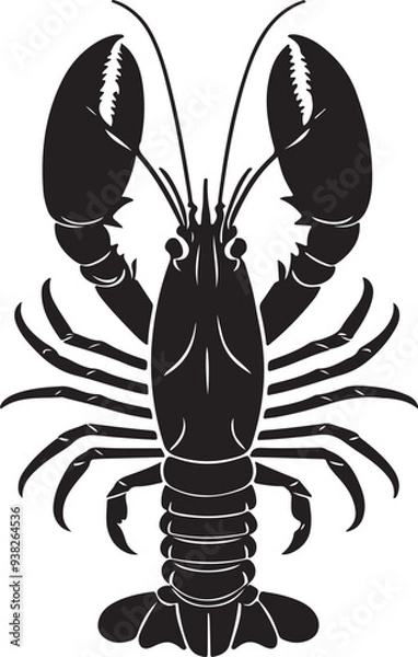 Obraz Lobster Silhouette Vector Art