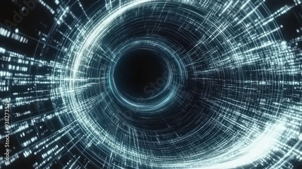 Fototapeta A Visual Feast of Future Technology and Dynamic Light and Shadow