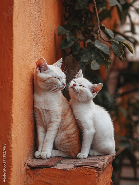 Fototapeta Lovley cats.
Generative AI