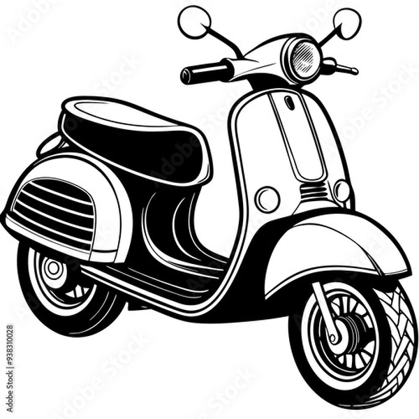 Obraz scooter Vector Art art vector illustration
