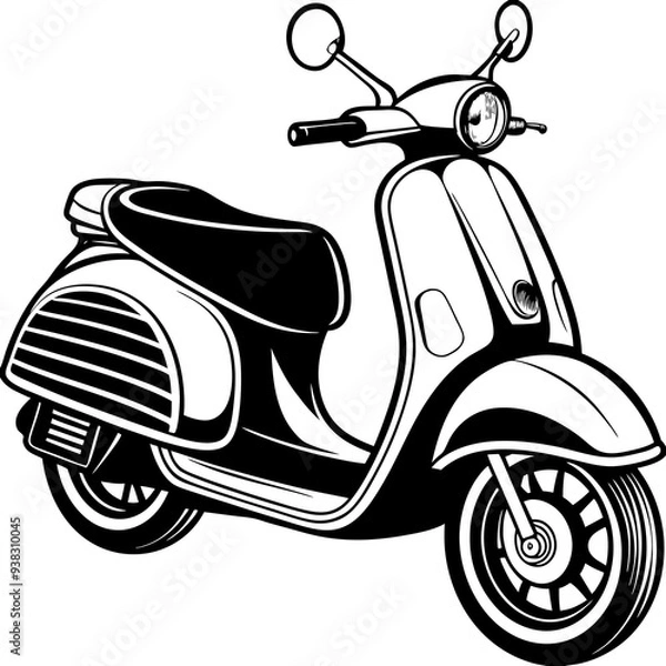 Obraz scooter Vector Art art vector illustration