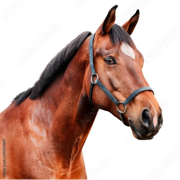Obraz Brown horse. Isolated on transparent background.