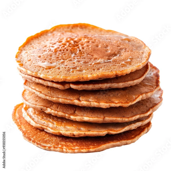 Obraz Buckwheat Pancakes. Isolated on transparent background.