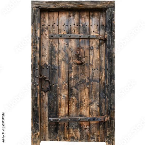 Obraz  old door Isolated on transparent background