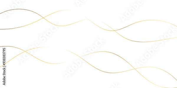 Fototapeta white 2d curves waves through strokes simple thread vector format wallpaper