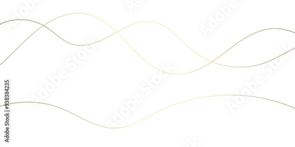 Obraz white 2d curves waves through strokes simple thread vector format wallpaper