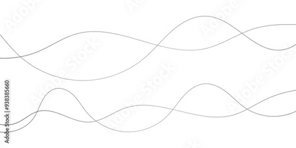 Fototapeta white stroke or lines abstract waves and curves simple vector format wallpaper 