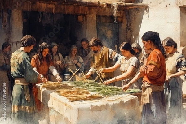 Obraz Saint Brigid's Cross Crafting Tradition Christianity, Celtic Paganism Religion Spiritual Symbol