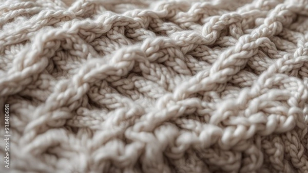 Fototapeta warm knitted blanket